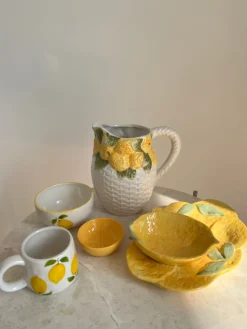 Basic u0026 More Kande Citron Design Gul GABI (18x14x20cm)> Julegaver Til Hende|Kander & Karafler