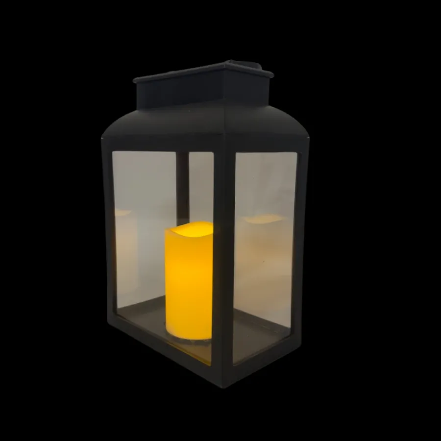 Basic u0026 More Lanterne med LED Lys (20x12,5x30cm)> Julepynt & Dekoration|Jul