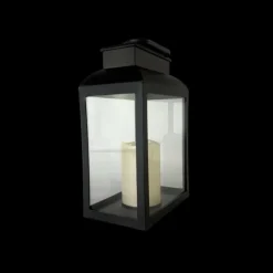 Basic u0026 More Lanterne med LED Lys (20x12,5x30cm)><noscript><img width=