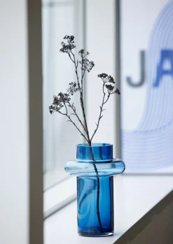 Lyngby Glas Lyngby Tube Vase (H:25cm). Dark Blue> Julegaver Til Hende|Julegaver Til Ham