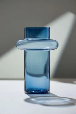 Lyngby Glas Lyngby Tube Vase (H:25cm). Dark Blue><noscript><img width=