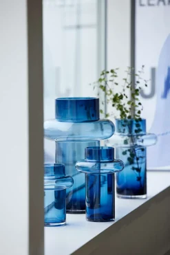 Lyngby Glas Lyngby Tube Vase (H:30cm). Dark Blue><noscript><img width=