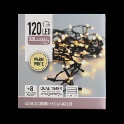 Basic u0026 More Lyskæde 120 LED til Batteri Udendørs (950cm)> Julepynt & Dekoration|Jul