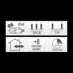 Ukendt Lyskæde Micro Cluster 800 LED Varm Hvid (16 m)><noscript><img width=