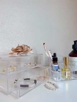 Basic u0026 More Makeup Organizer. 17x12,7x8,2cm> Julegaver Til Hende|Makeup & Tilbehør