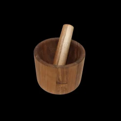 Basic u0026 More Morter i Træ ( Ø12x9,3cm)> Køkkenredskaber