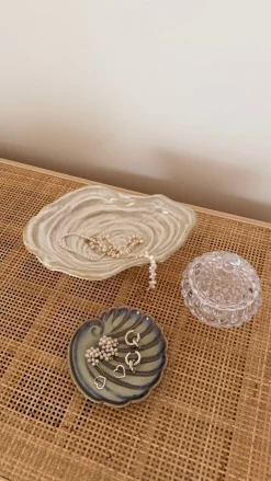 Basic u0026 More Musling Skål i Keramik METIN (23x16x6,6cm) Beige><noscript><img width=