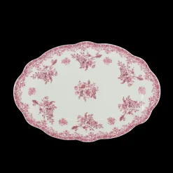 Basic u0026 More Oval Fad DINNA (30,6x21x2,4 cm) Bordeaux> Julegaver Til Hende|Skåle & Fade