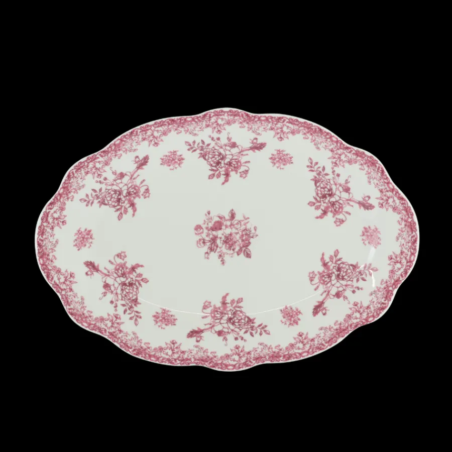 Basic u0026 More Oval Fad DINNA (30,6x21x2,4 cm) Bordeaux> Julegaver Til Hende|Skåle & Fade