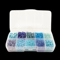 Basic u0026 More Perler i æske m/10 rum mix blå> Julegaver Til Hende|Øvrige Hobbyartikler