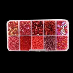 Basic u0026 More Perler i æske m/10 rum, mix rød> Julegaver Til Hende|Øvrige Hobbyartikler