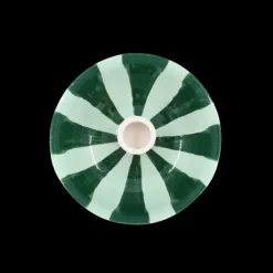 Basic u0026 More Rund Lysestage ECLIN i Blå & Grøn (Ø13,3 x 5cm)><noscript><img width=