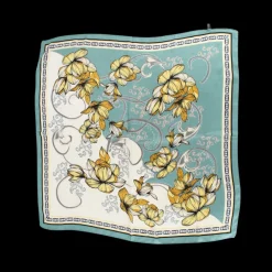 Basic u0026 More Satin tørklæde (70x70cm) Blomster><noscript><img width=