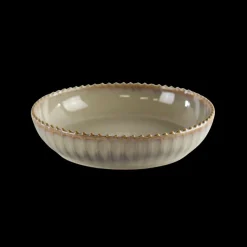 Basic u0026 More Serverringsskål FALLON (Ø25x6 cm) Reaktiv Beige><noscript><img width=