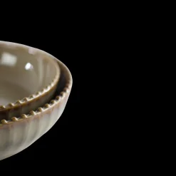 Basic u0026 More Serverringsskål FALLON (Ø25x6 cm) Reaktiv Beige><noscript><img width=