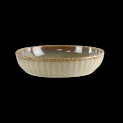 Basic u0026 More Skål FALLON (Ø22x5 cm) Reaktiv Beige> Julegaver Til Hende|Skåle & Fade