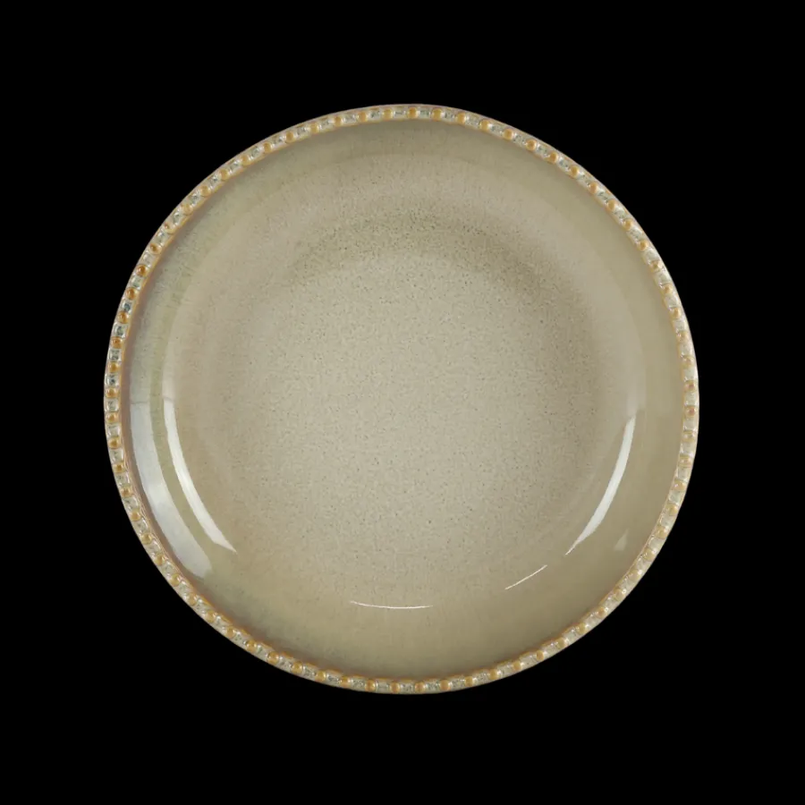 Basic u0026 More Skål FALLON (Ø22x5 cm) Reaktiv Beige> Julegaver Til Hende|Skåle & Fade