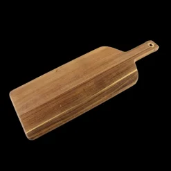 Basic u0026 More Skærebræt i Flaskeform m 2 osteknive( 45x15,6x1,5cm)><noscript><img width=