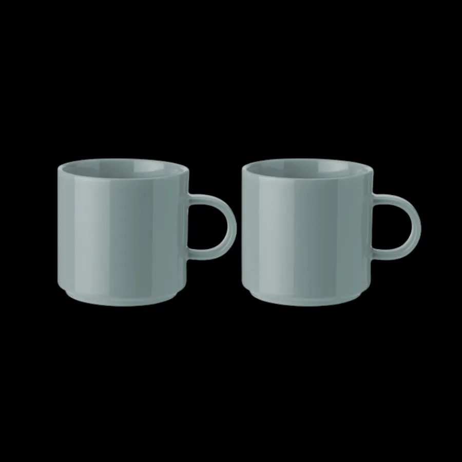 Stelton - Krus Lys Støvet Grøn 2 stk> Julegaver Til Ham|Kopper & Krus