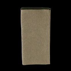 Basic u0026 More Stofserviet ( 40x40cm). Royal Grå m. Grøn Kant> Servietter