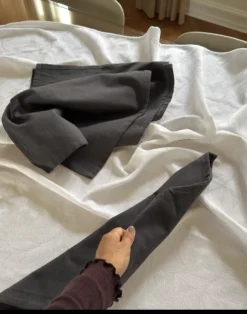 Basic u0026 More Stofserviet i Grå DENI (40x40cm)> Servietter