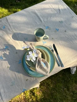 Basic u0026 More Stofserviet m Blomst ETLA (40x40cm)> Julegaver Til Hende|Servietter