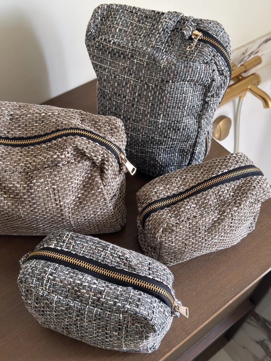 Basic u0026 More Toilettasker i Brun DITTE ( 30x11x22 cm)> Julegaver Til Hende|Toilettasker