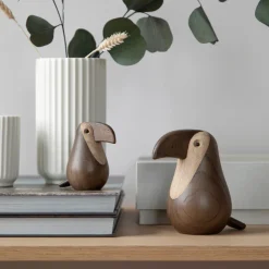 Basic u0026 More Toucan Lille Smoke/Natural H7,6xB4,8xL7,7cm> Julegaver Til Hende|Julegaver Til Ham