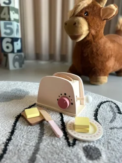 Basic u0026 More Trælegetøj Toaster Sæt>Børn Legetøj &Amp; Spil