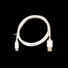 Ukendt USB til USB-C kabel 1 meter hvid. Output 2.4A> Øvrig Elektronik