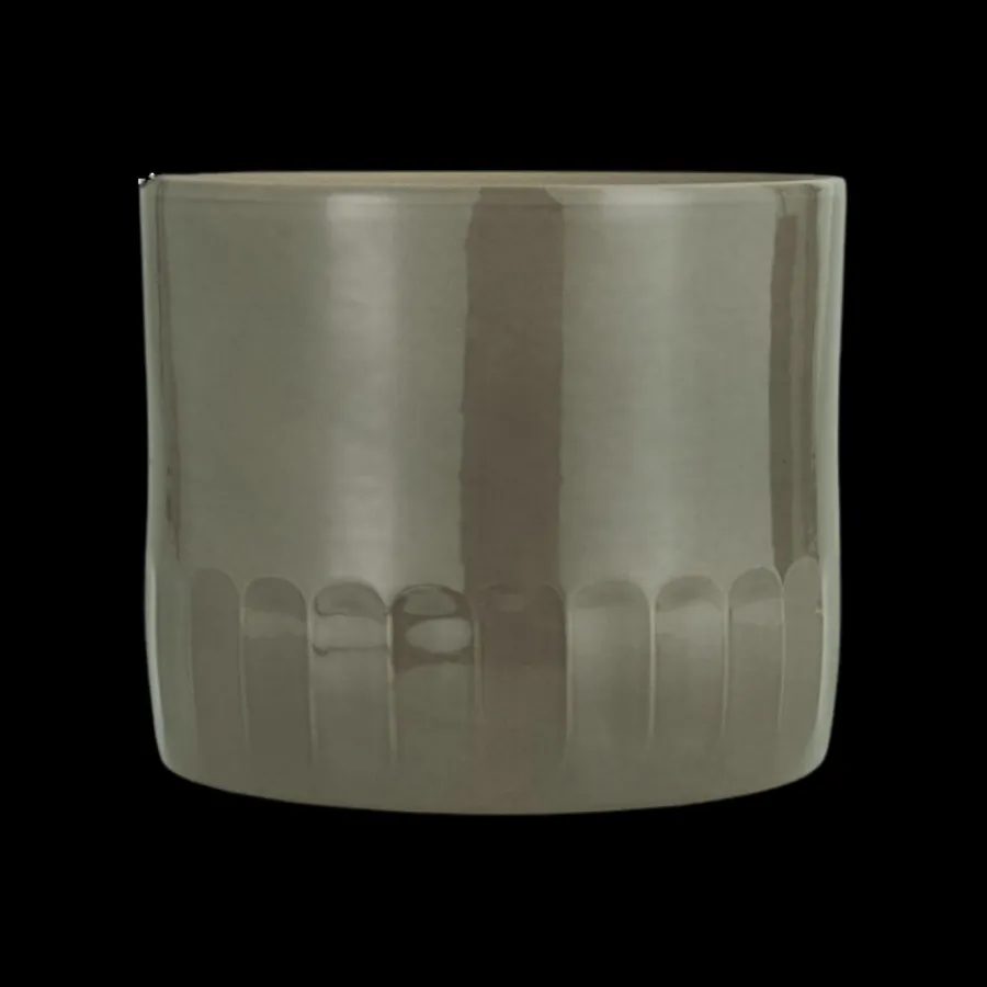 Ib Laursen Vesterhav Skjuler i Brun/Grå. Ø23,5x19,5cm> Vaser & Krukker