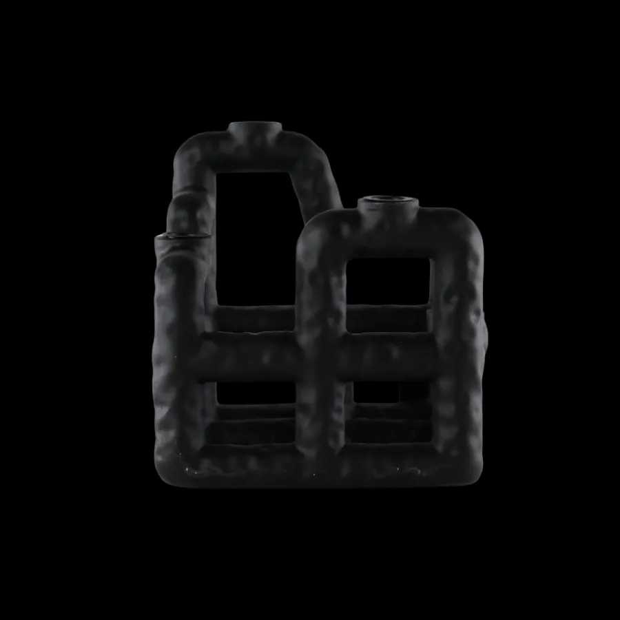 Villa Interior Villa - Lysestage Lyng Sort Polyresin (21 x 23 cm)> Julegaver Til Hende|Lysestager & Stearinlys