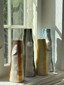 Villa Collection - Vase Whimsy Blå Stentøj (34cm)><noscript><img width=