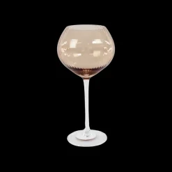 Basic u0026 More Vinglas AISYA Brun m. Transparent Stilk> Julegaver Til Hende|Vinglas