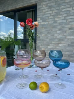 Basic u0026 More Vinglas AISYA Brun m. Transparent Stilk><noscript><img width=