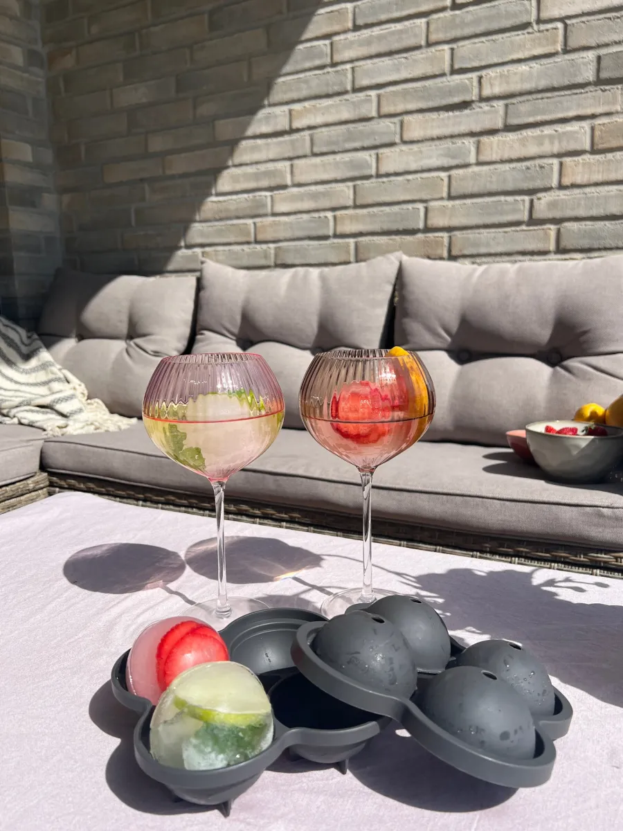 Basic u0026 More Vinglas AISYA Brun m. Transparent Stilk> Julegaver Til Hende|Vinglas