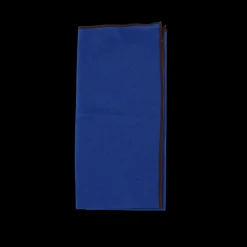 Basic u0026 More Viskestykke ( 50x70cm). Blå m Brun Kant> Viskestykker